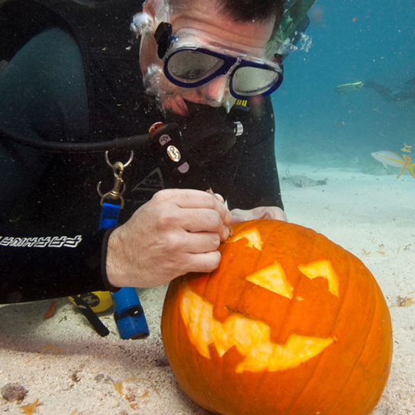 Underwater Pumpkin Carving Instructor